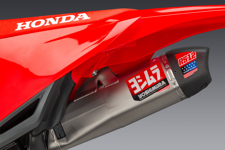 CRF450R/RX 2021-2024 / CRF450R-S 2023-2024 RS-12 Stainless Full Exhaust, w/ Stainless Muffler