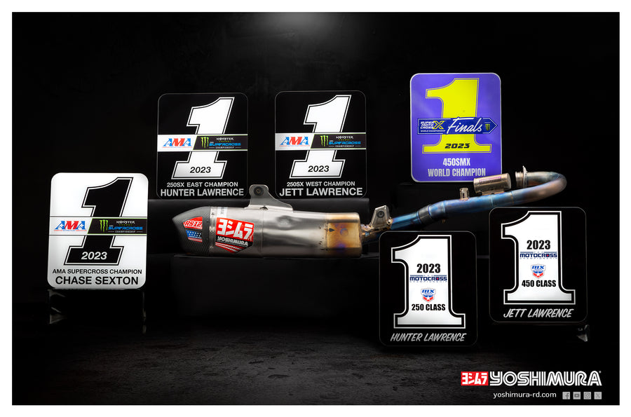 CRF450R/RX 2021-2024 / CRF450R-S 2023-2024 RS-12 Titanium Full Exhaust, w/ Titanium Muffler