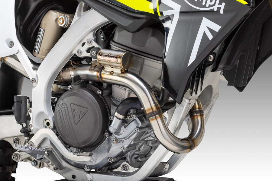 TF250-X RS-12 Stainless Full Exhaust, w/ Aluminum Muffler