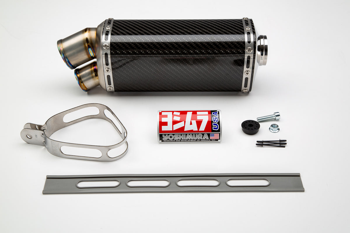 Yoshimura BUILDER SERIES TRI-OVAL DUAL TIP MUFFLER KIT – Yoshimura R&D of  America, Inc