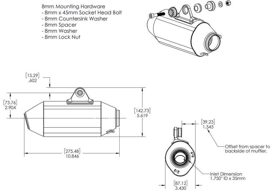 BUILDER SERIES RS-2 MINI MUFFLER KIT