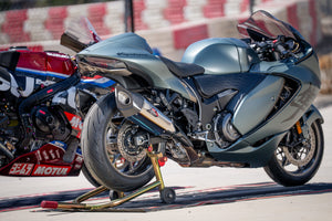 HAYABUSA 2021-25 Race R-11SQ-R Dual Stainless Slip-On Exhaust, w/ Titanium Mufflers