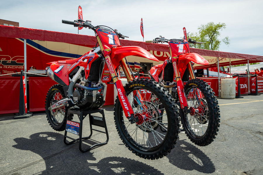 CRF250R/RX 22-24 RS-12 Titanium Full Exhaust, w/ Titanium Muffler