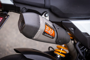 GROM 2022-25 RS-9T Stainless High Mount Full Exhaust, w/ Stainless Muffler