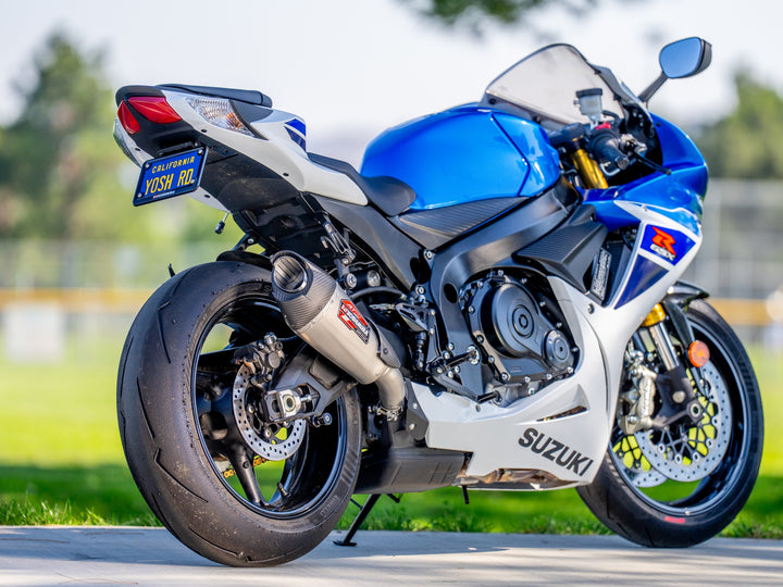 GSX-R600/750 2011-24 AT2 Stainless Slip-On Exhaust, w/ Stainless Muffler
