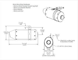 BUILDER SERIES RS-3 MINI BIKE MUFFLER KIT