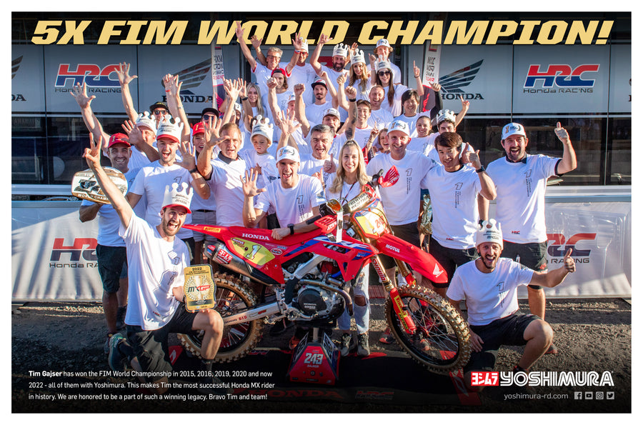 CRF450R/RX 2021-2024 / CRF450R-S 2023-2024 RS-12 Titanium Full Exhaust, w/ Titanium Muffler