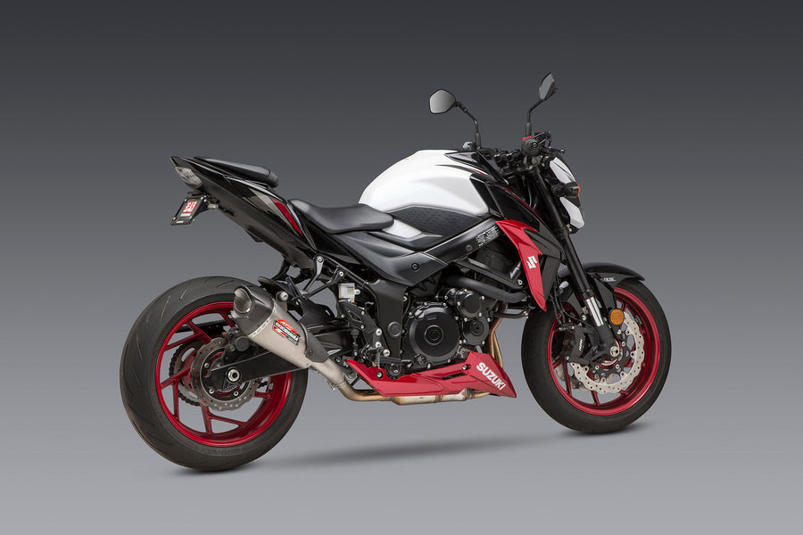GSX-S750/Z 18-22 AT2 Stainless Slip-On Exhaust, w/ Stainless Muffler