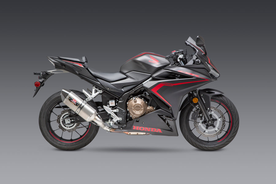 CBR500R 16-25 R-77 Stainless Slip-On Exhaust, w/ Stainless Muffler