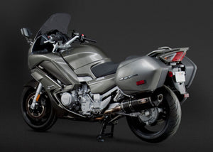 FJR1300A 13-24 R-77 Stainless Slip-On Exhaust, w/ Carbon Fiber Mufflers