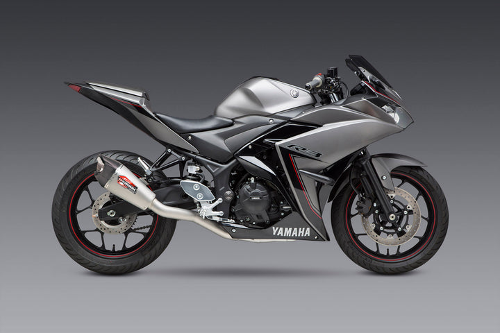 YZF-R3 15-24 Race AT2 Stainless Full Exhaust, w/ Stainless Muffler
