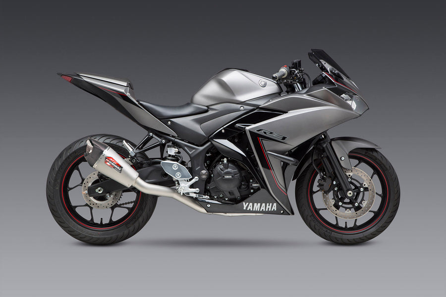 YZF-R3 15-24 Race AT2 Stainless Full Exhaust, w/ Stainless Muffler
