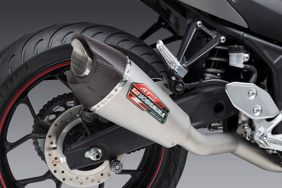 YZF-R3 15-24 Race AT2 Stainless Full Exhaust, w/ Stainless Muffler