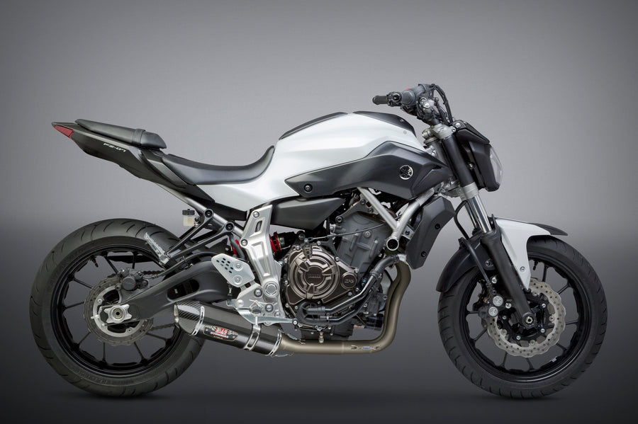 FZ/MT-07 15-25 / XSR700 18-24 / R7 22-25 Race R-77 Stainless Full Exhaust, w/ CF Muffler