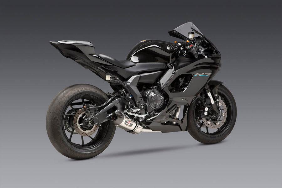 FZ/MT-07 15-25 / XSR700 18-24 / R7 22-25 Race R-77 Stainless Full Exhaust, w/ Stainless Muffler