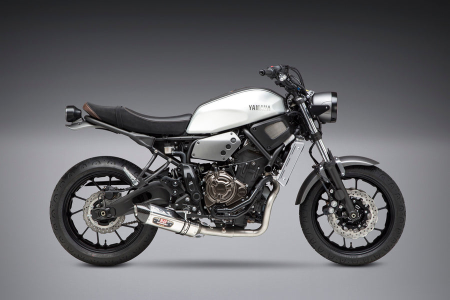 FZ/MT-07 15-25 / XSR700 18-24 / R7 22-25 Race R-77 Stainless Full Exhaust, w/ Stainless Muffler