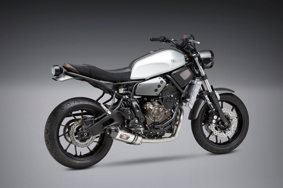 FZ/MT-07 15-25 / XSR700 18-24 / R7 22-25 Race R-77 Stainless Full Exhaust, w/ Stainless Muffler