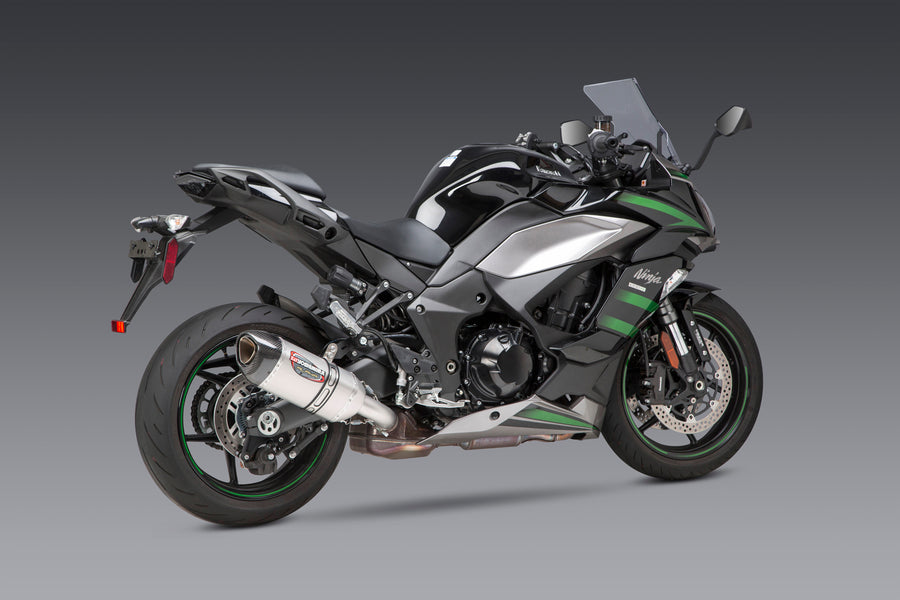 NINJA 1000SX 20-24 / NINJA 1100SX 2025 ALPHA Stainless Slip-On Exhaust, w/ Stainless Muffler