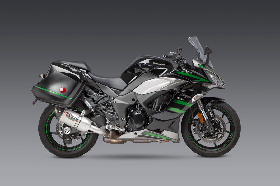 NINJA 1000SX 20-24 / NINJA 1100SX 2025 ALPHA Stainless Slip-On Exhaust, w/ Stainless Muffler
