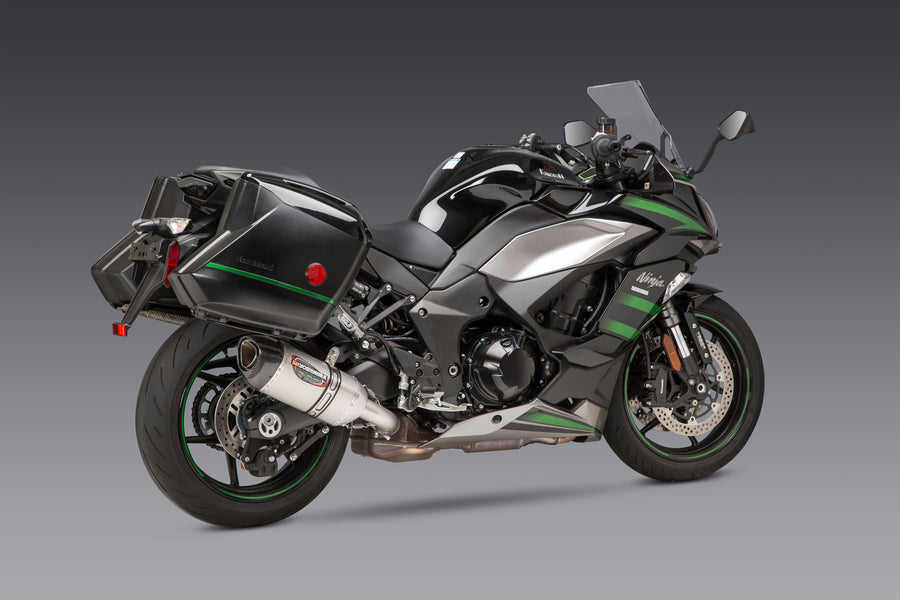 NINJA 1000SX 20-24 / NINJA 1100SX 2025 ALPHA Stainless Slip-On Exhaust, w/ Stainless Muffler