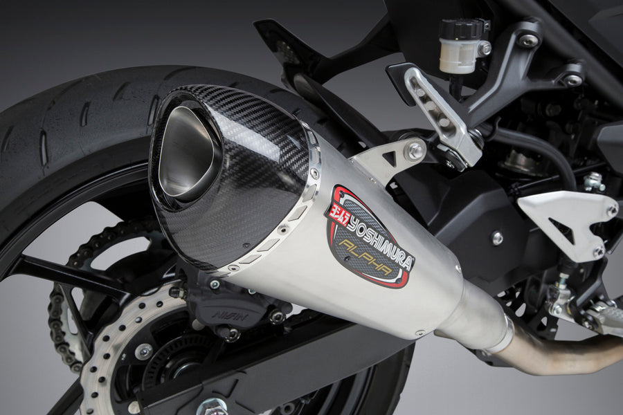 NINJA 400 18-23/Z400 ALPHA T Stainless Slip-On Exhaust, w/ Stainless Muffler
