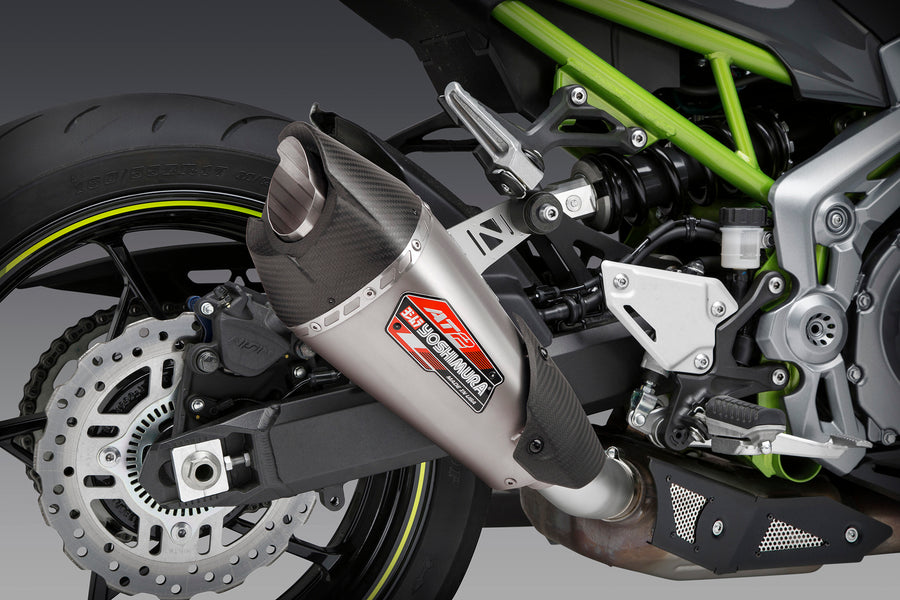 Z900 17-24 AT2 Stainless Slip-On Exhaust, w/ Stainless Muffler