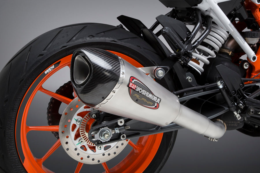 390 DUKE 17-20/RC390 17-20 ALPHA T Stainless Slip-On Exhaust, w/ Stainless Muffler