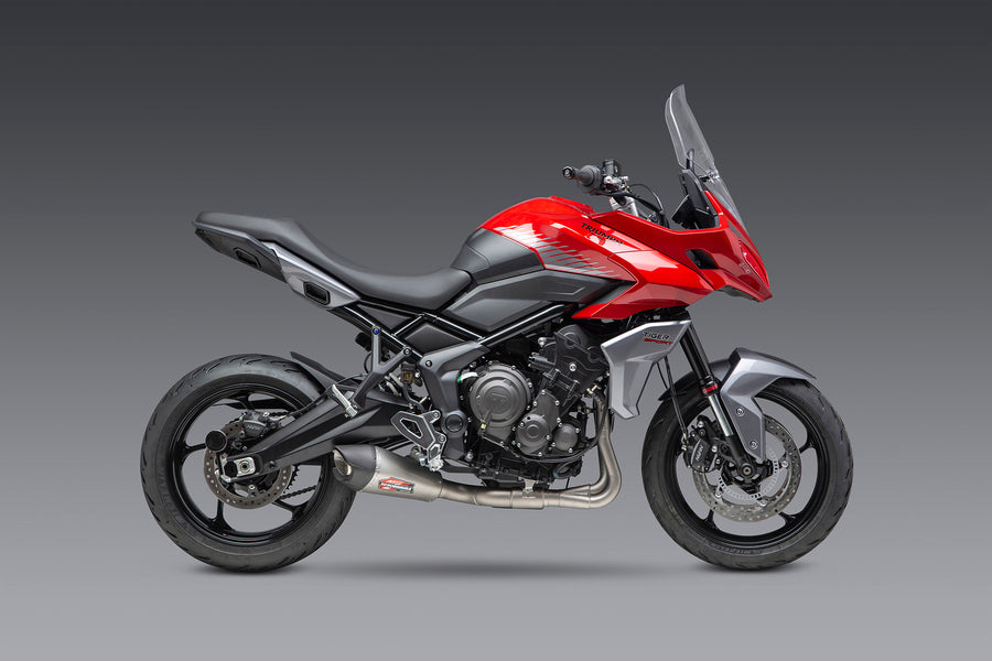 TRIDENT 21-23 / 22 TIGER SPORT 660 Race AT2 Stainless Full Exhaust, w/ Stainless Muffler