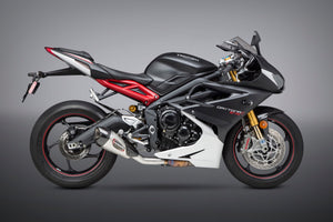 DAYTONA 675 13-17 ALPHA T Stainless Slip-On Exhaust, w/ Stainless Muffler