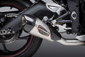 DAYTONA 675 13-17 ALPHA T Stainless Slip-On Exhaust, w/ Stainless Muffler