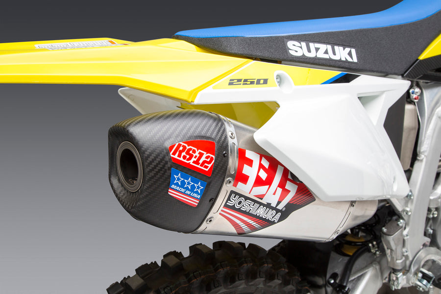 RM-Z250 19-25 RS-12 Stainless Full Exhaust, w/ Aluminum Muffler