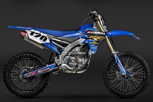 YZ450F 14-17/FX 16-17/WR450F 16-18 RS-4 Stainless Slip-On Exhaust, w/ Aluminum Muffler