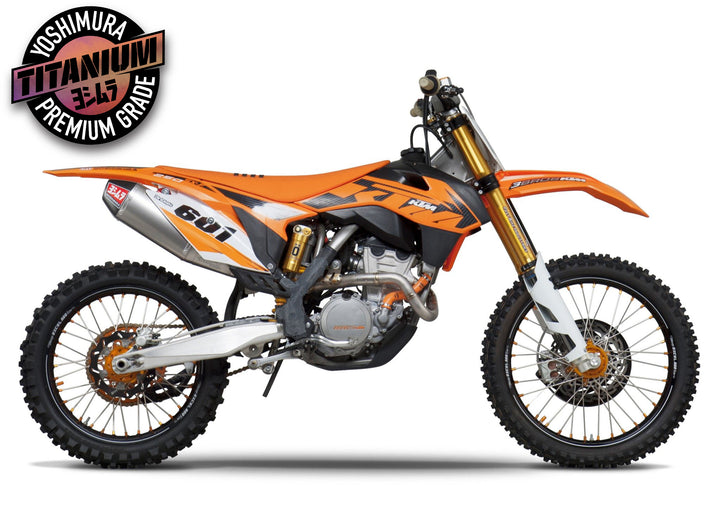 KTM 250 SX-F 13-15 RS-4 Titanium Full Exhaust, w/ Titanium Muffler