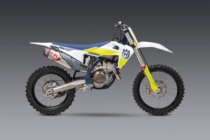KTM/HUSQ 250/350 19-22 / GAS GAS MC 250F RS-12 Stainless Full Exhaust, w/ Aluminum Muffler