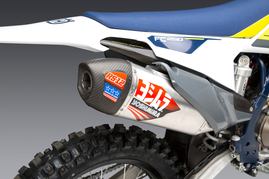 KTM/HUSQ 250/350 19-22 / GAS GAS MC 250F RS-12 Stainless Full Exhaust, w/ Aluminum Muffler