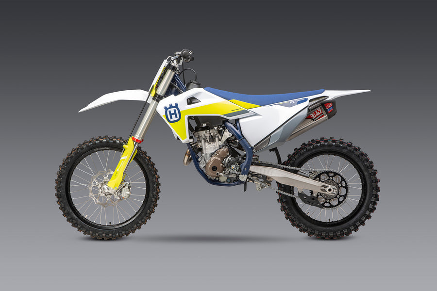 KTM/HUSQ 250/350 19-22 / GAS GAS MC 250F RS-12 Stainless Full Exhaust, w/ Aluminum Muffler