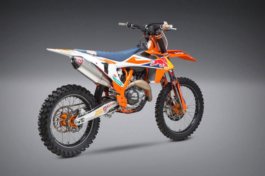 KTM 450SX-F/HUSQ FC450 18-20 RS-4 Stainless Slip-On Exhaust, w/ Aluminum Muffler