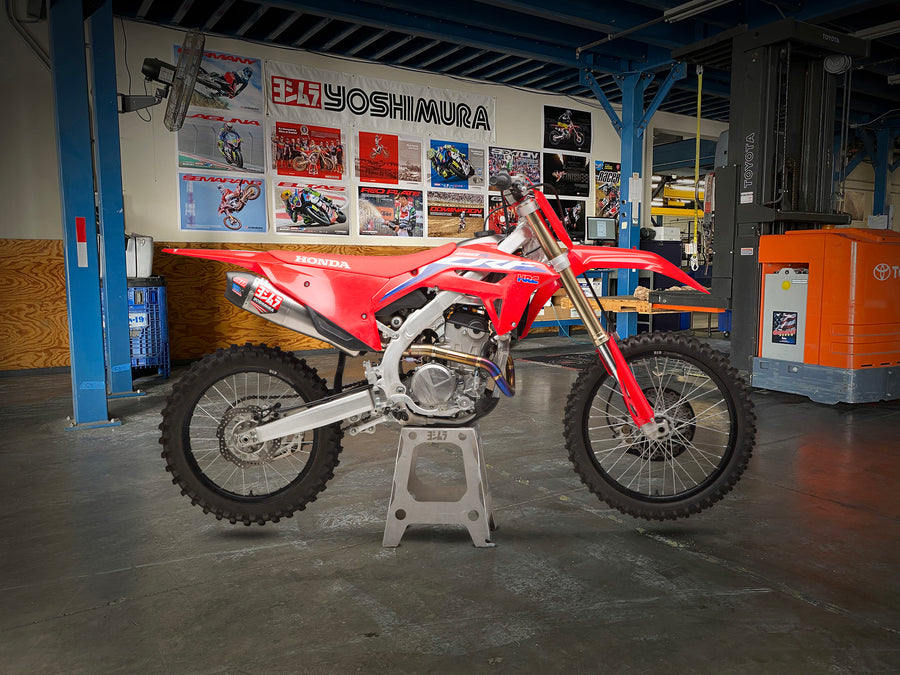 CRF250R/RX 22-24 RS-12 Titanium Full Exhaust, w/ Titanium Muffler