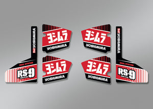 MUFFLER BADGE RS-9 Decal Set (6 pcs)