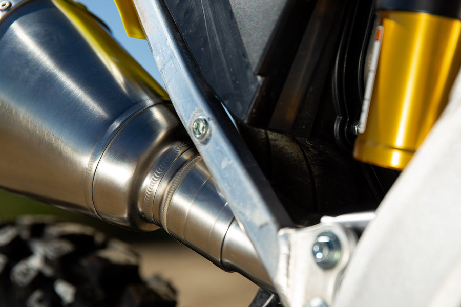 RM-Z450 18-25 RS-12 Stainless Full Exhaust, w/ Aluminum Muffler