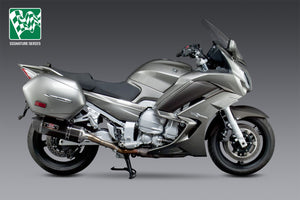 FJR1300A 13-24 R-77 Stainless Slip-On Exhaust, w/ Carbon Fiber Mufflers